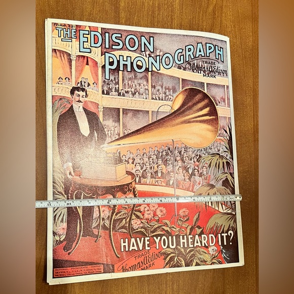 3 Edison Phonograph Posters - Picture 9 of 9